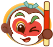 Monkey King twirling a staff
