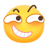 Sly grin