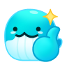 Whale thumbs up