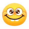 A polite smile