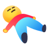 Lying flat