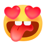 Licking the screen