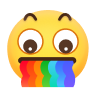 Vomiting a rainbow