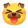 Tongue-out puppy